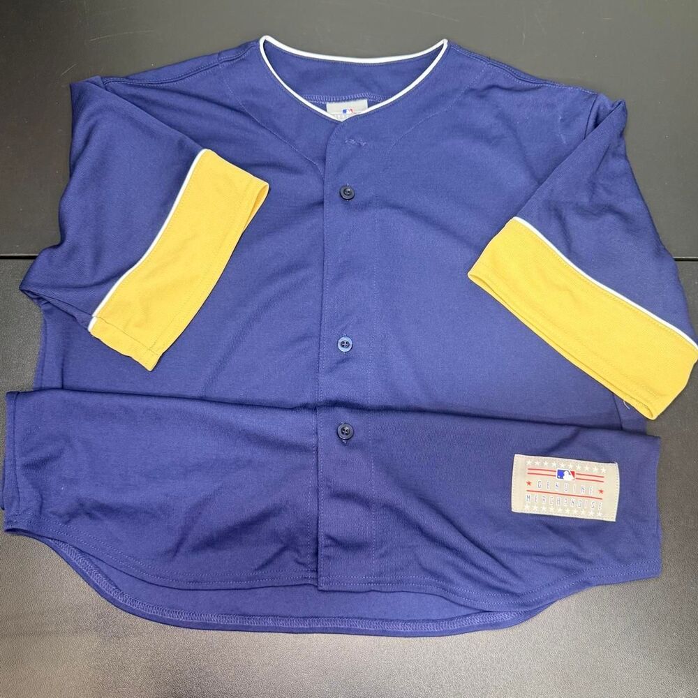 Vintage MLB Genuine Merchandise Milwaukee Brewers Batting Practice Jersey Blank